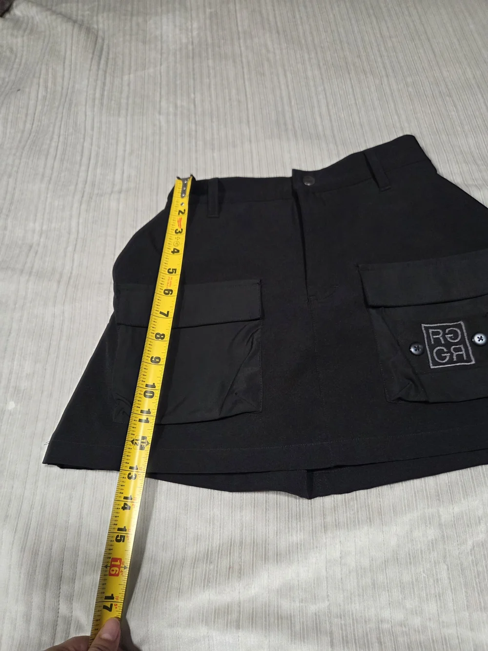 RUFFLOG Hyper Stretch Golf Skirt in Black